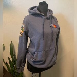 The North Face Heritage Patch Hoodie Sweatshirt Pullover Blue XS